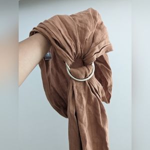 True North Linen ring sling baby carrier
